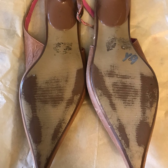 Steve Madden Leather Pointed Low Heel Shoes Size 9 Narrow Size Not on Shoe - Picture 3 of 13